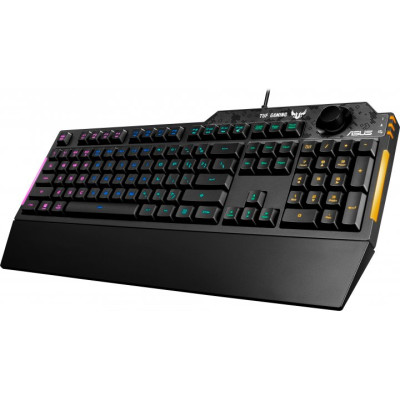 ASUS TUF Gaming K1 USB Black Ru (90MP01X0-BKRA00)