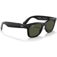Ray-Ban Meta Wayfarer Shiny Black Frame Green Lenses (RW4006 601/71 50-22)