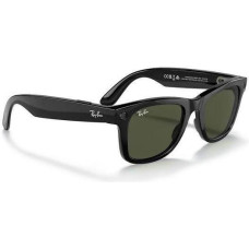 Ray-Ban Meta Wayfarer Shiny Black Frame Green Lenses (RW4006 601/71 50-22)