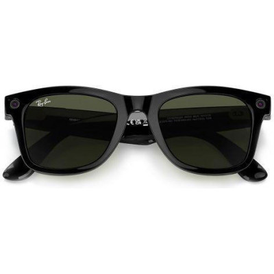 Ray-Ban Meta Wayfarer Shiny Black Frame Green Lenses (RW4006 601/71 50-22)