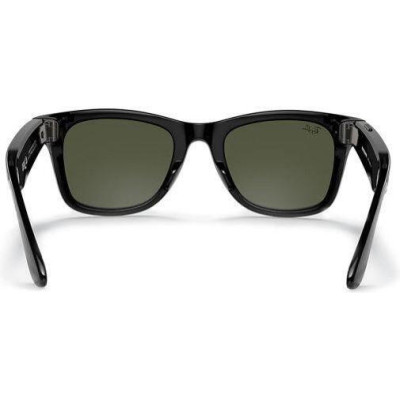 Ray-Ban Meta Wayfarer Shiny Black Frame Green Lenses (RW4006 601/71 50-22)