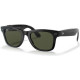 Ray-Ban Meta Wayfarer Shiny Black Frame Green Lenses (RW4006 601/71 50-22)