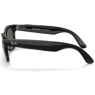 Ray-Ban Meta Wayfarer Shiny Black Frame Green Lenses (RW4006 601/71 50-22)