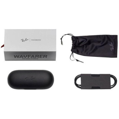 Ray-Ban Meta Wayfarer Shiny Black Frame Green Lenses (RW4006 601/71 50-22)