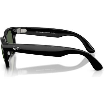 Ray-Ban Meta Wayfarer Gen 2 Large Shiny Black Frame / G-15 Green Lenses (RW4012 601/71 53-22)