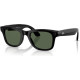 Ray-Ban Meta Wayfarer Gen 2 Large Shiny Black Frame / G-15 Green Lenses (RW4012 601/71 53-22)