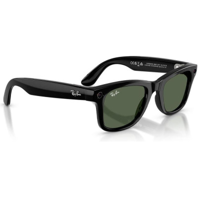 Ray-Ban Meta Wayfarer Gen 2 Large Shiny Black Frame / G-15 Green Lenses (RW4012 601/71 53-22)