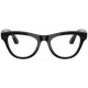 Ray-Ban Meta Skyler Gen 2 St. Shiny Black Frame/Clear to Amethyst Transitions Lenses (RW4014 601/CH 52-20)