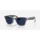 Ray-Ban Meta Wayfarer Gen2 Standard Shiny Transparent Grey Frame/Clear Sapphire Lenses (RW4012 6840MF 50-22)