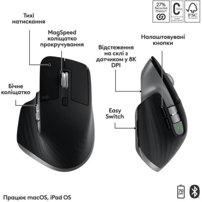 Logitech MX Keys S Combo for Mac Space Gray (920-012845)