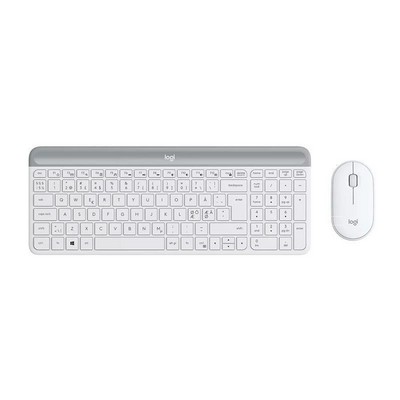 Logitech MK470 Wireless Slim UA Off-White (920-009205)
