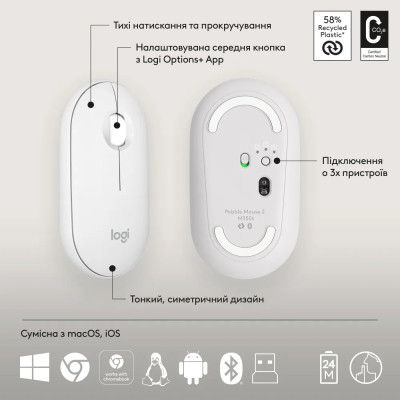 Logitech Pebble 2 Combo White (920-012240)