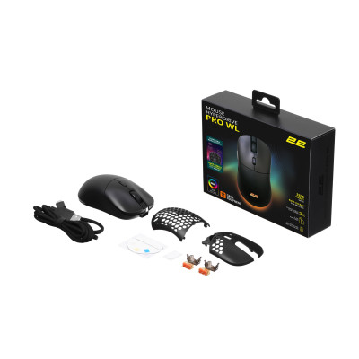 2E Gaming HyperDrive Pro RGB Wireless Black (2E-MGHDPR-WL-BK)