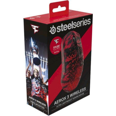 SteelSeries Aerox 3 Wireless Faze Clan Edition Red Black (62609)