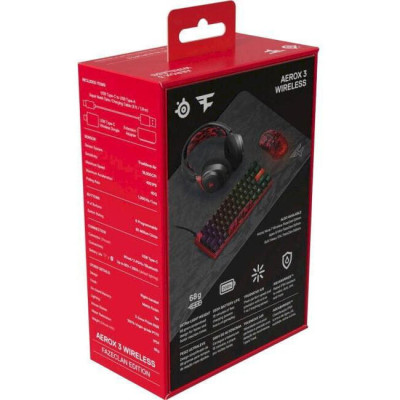 SteelSeries Aerox 3 Wireless Faze Clan Edition Red Black (62609)