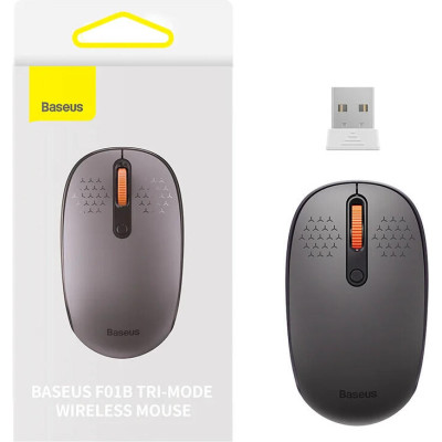 Baseus Wireless Mouse F01B Grey Tri-Mode (B01055503833-00)