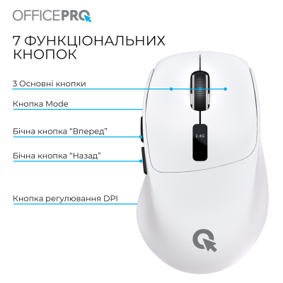 OfficePro M398W Bluetooth/Wireless White