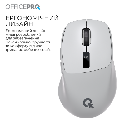 OFFICEPRO M398G Silent Click Wireless Gray