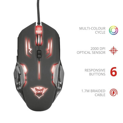 Trust GXT 108 Rava Illuminated Gaming mouse (22090)