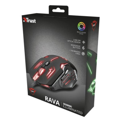 Trust GXT 108 Rava Illuminated Gaming mouse (22090)