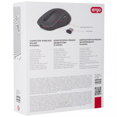 ERGO M-540WL Black/Gray