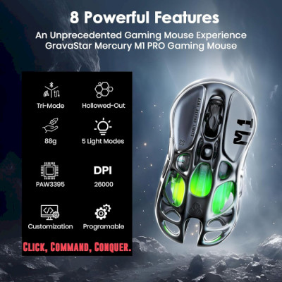 Gravastar Mercury M1 Pro Gunmetal Gray (GRAVASTARM1PRO_GRY)