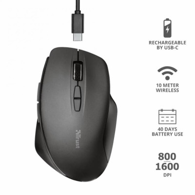 Trust Themo Rechargeable WL BLACK (23340)