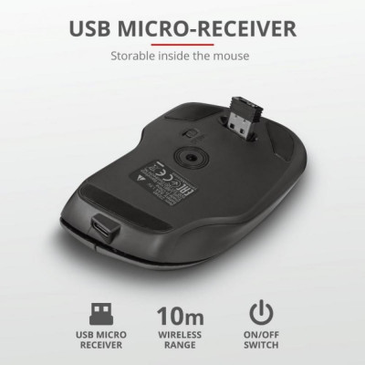 Trust Themo Rechargeable WL BLACK (23340)