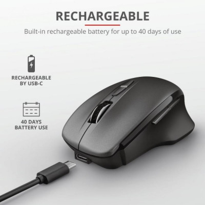 Trust Themo Rechargeable WL BLACK (23340)