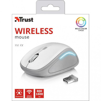 Trust Yvi FX wireless mouse white (22335)