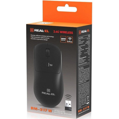 REAL-EL RM-317W Black (EL123200052)