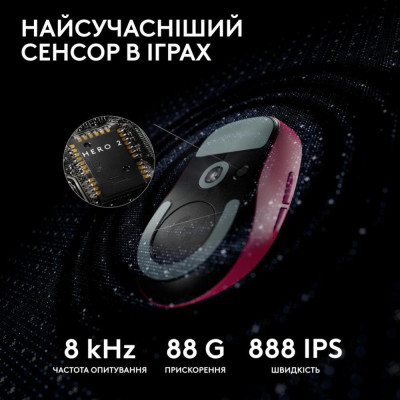 Logitech G Pro X Superlight 2 Lightspeed Wireless Magenta (910-006797)