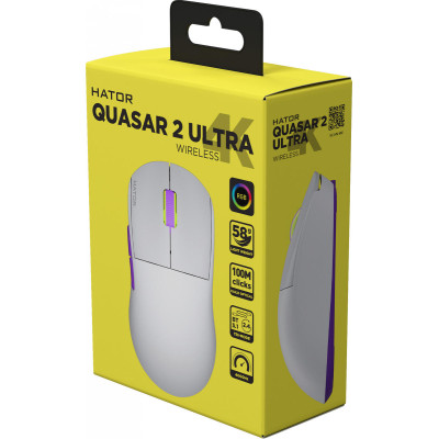 HATOR Quasar 2 Ultra 4K Wireless White/Lilac (HTM571WL)