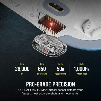 Corsair M75 Wireless White (CH-931D011-EU)