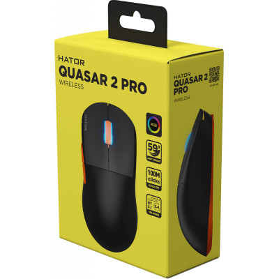 HATOR Quasar 2 PRO Wireless Black/Orange (HTM560BO)