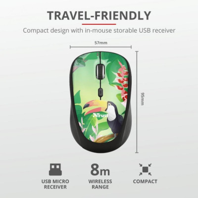 Trust Yvi Wireless Mouse Toucan (23389)
