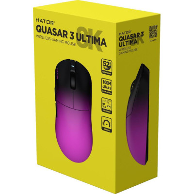 HATOR Quasar 3 ULTIMA 8K Wireless black/violet (HTM760)