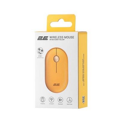 2E MF300 Silent WL BT Sunny yellow (2E-MF300WYW)