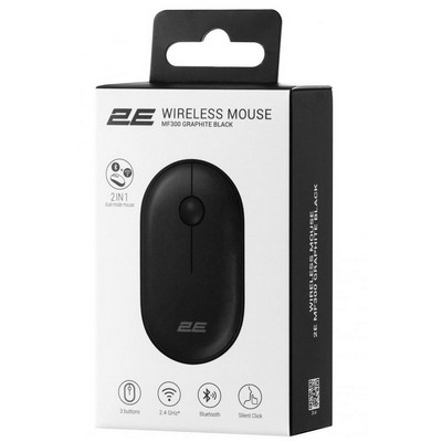 2E MF300 Silent WL BT Graphite black (2E-MF300WBK)