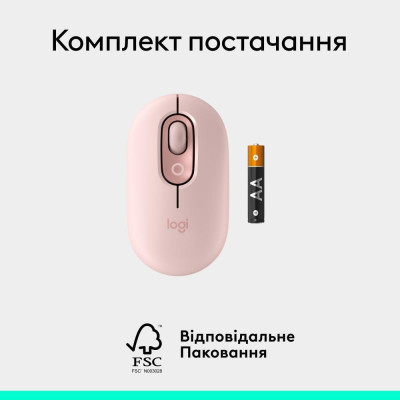 Logitech POP Mouse Tonal Rose (910-007413)
