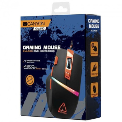 Canyon CND-SGM04RGB Sulaco Black/Orange