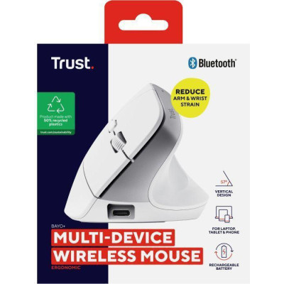 Trust Bayo+ Multidevice Ergonomic White (25399_TRUST)