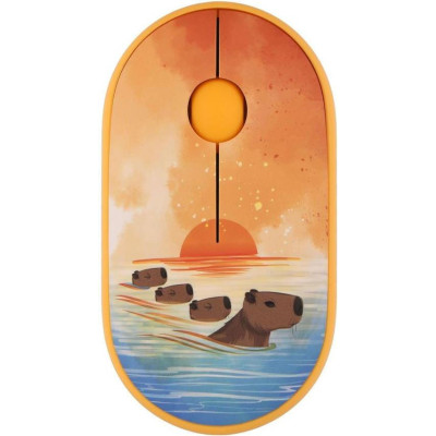 2E MF300 Capybara Sunset Silent WL BT Yellow (2E-MF300WCAPIBARAYW)