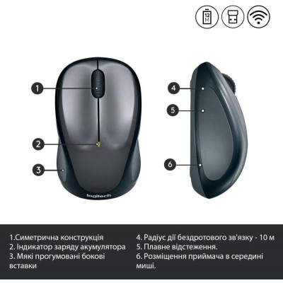 Logitech M235 WL Grey (910-002201)