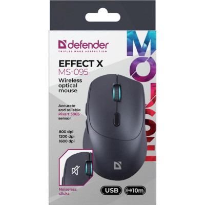 Defender Effect X MS-095 Wireless Black (52095)