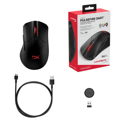 HyperX Pulsefire Dart Wireless Gaming Black (HX-MC006B, 4P5Q4AA)