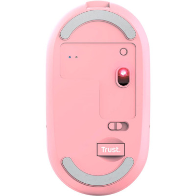 Trust Puck Rechargeable Ultra-Thin BT WL Silent Pink (24125)