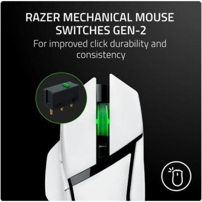 Razer Basilisk V3 X Hyperspeed White (RZ01-04870300-R3U1, RZ01-04870300-R3G1)