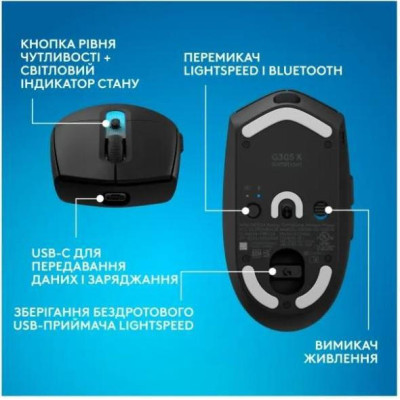 Logitech G305 X Superlight Black (910-007739)