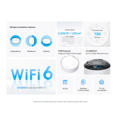 TP-Link Deco X50 PoE 3-Pack